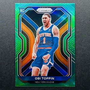 Obi Toppin RC - 2020-21 Panini Prizm Prizms Green #280